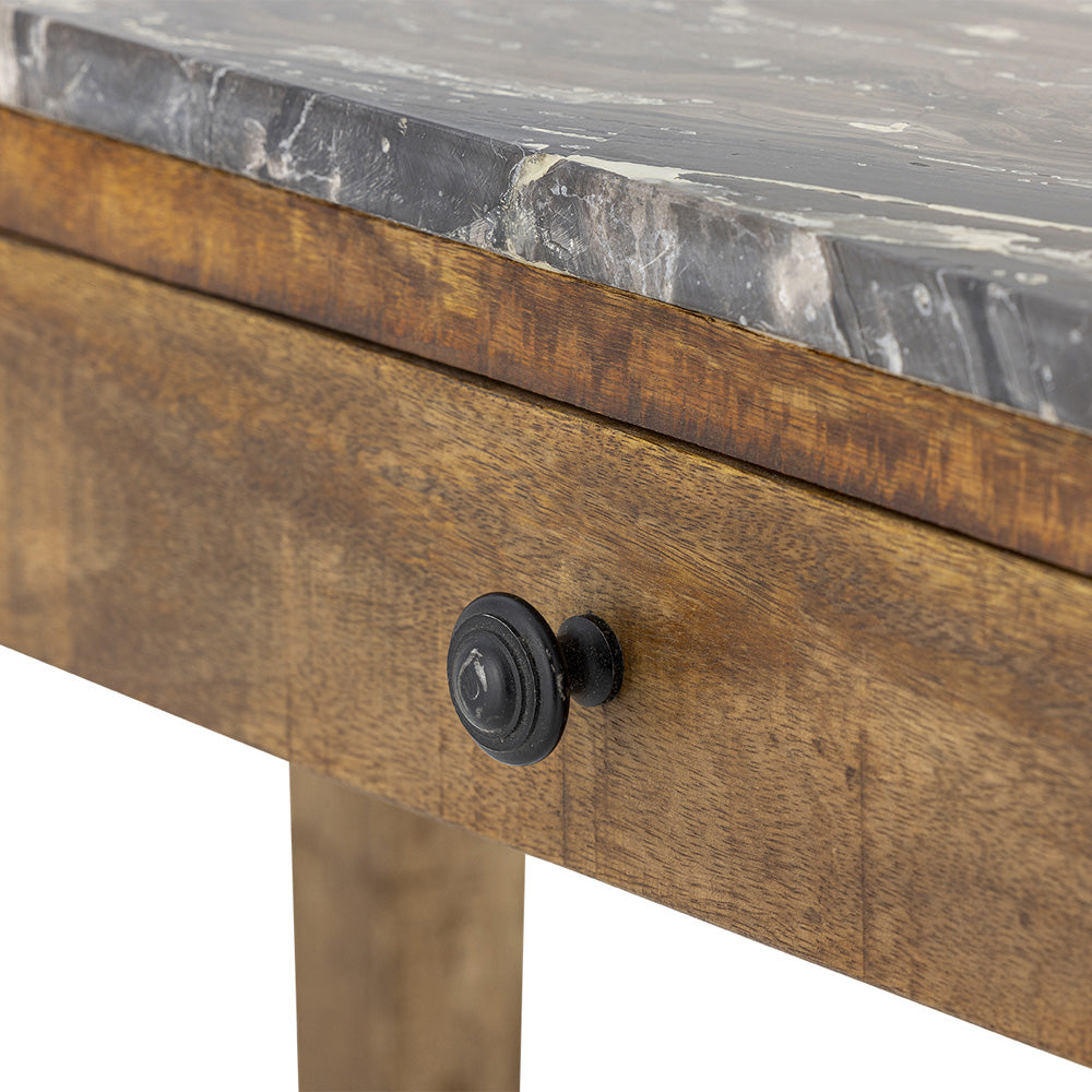 Bloomingville Hauge Brown Marble Console Table