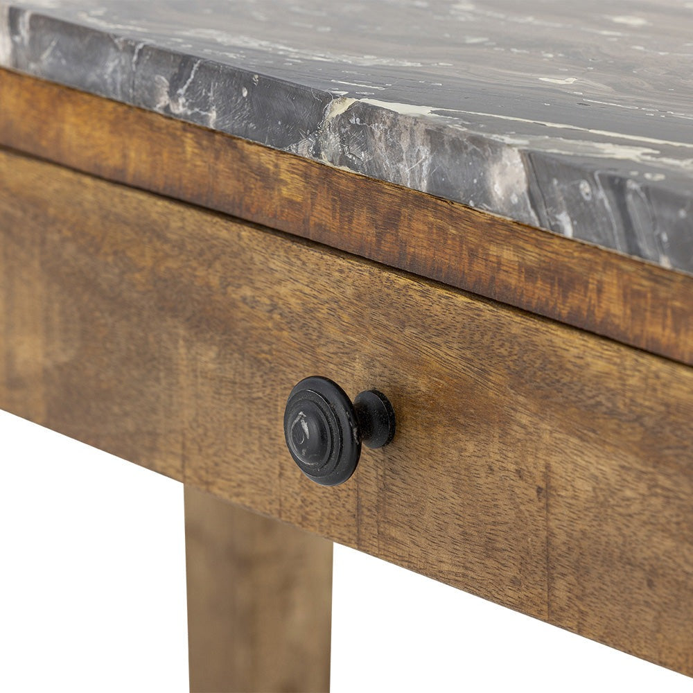 Hauge Console Table - Brown Marble Bloomingville 8
