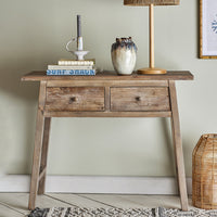 Bloomingville Camden Reclaimed Pine Wood Console Table