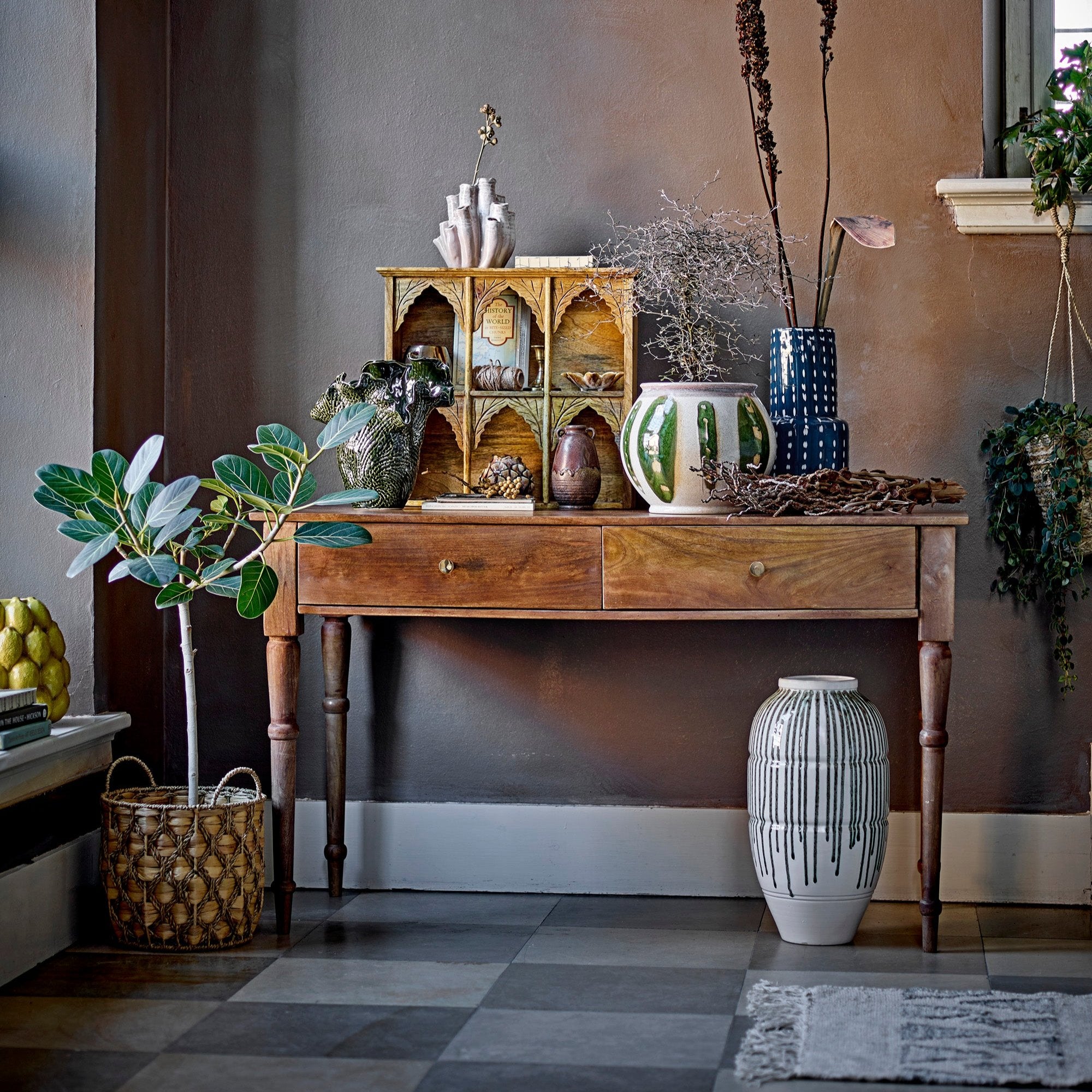 Bloomingville Betton Console Table in Brown Mango Wood