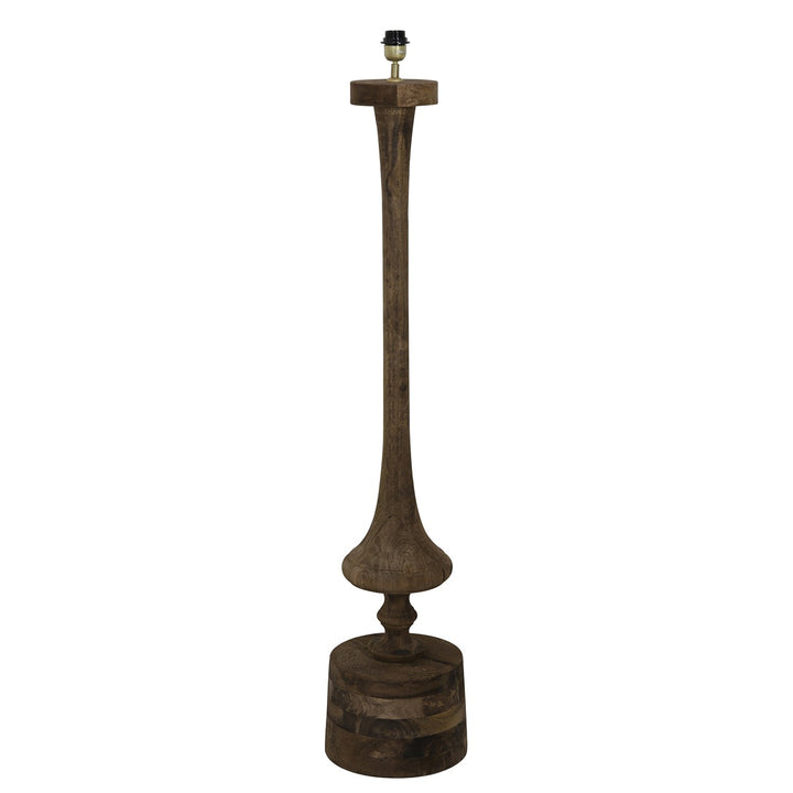 Ronin Wooden Floor Lamp - Dark Brown Light & Living 1