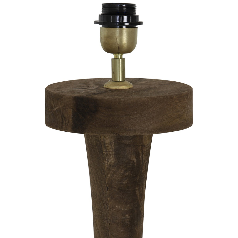 Ronin Wooden Floor Lamp - Dark Brown Light & Living 2