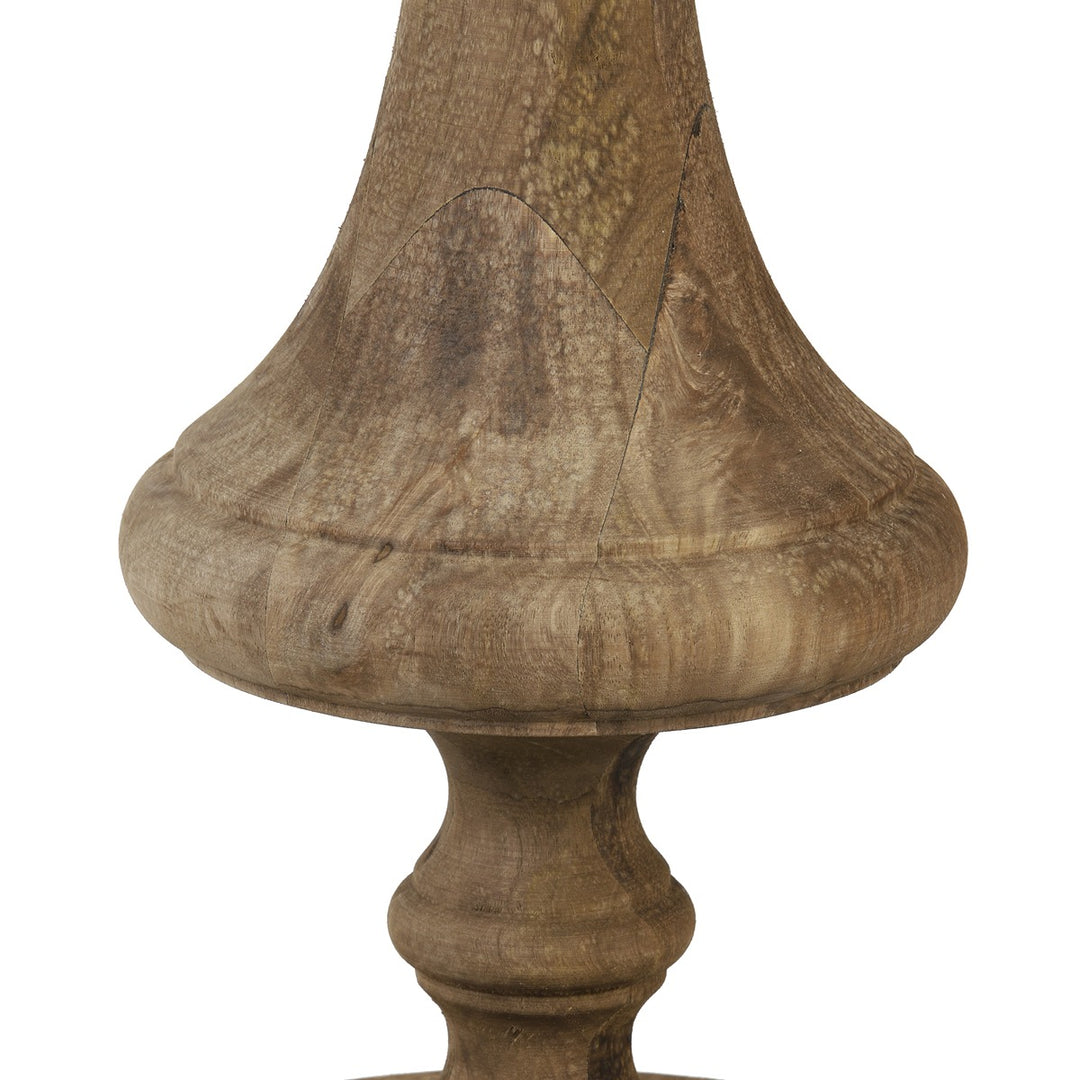 Ronin Wooden Floor Lamp - Dark Brown Light & Living 4