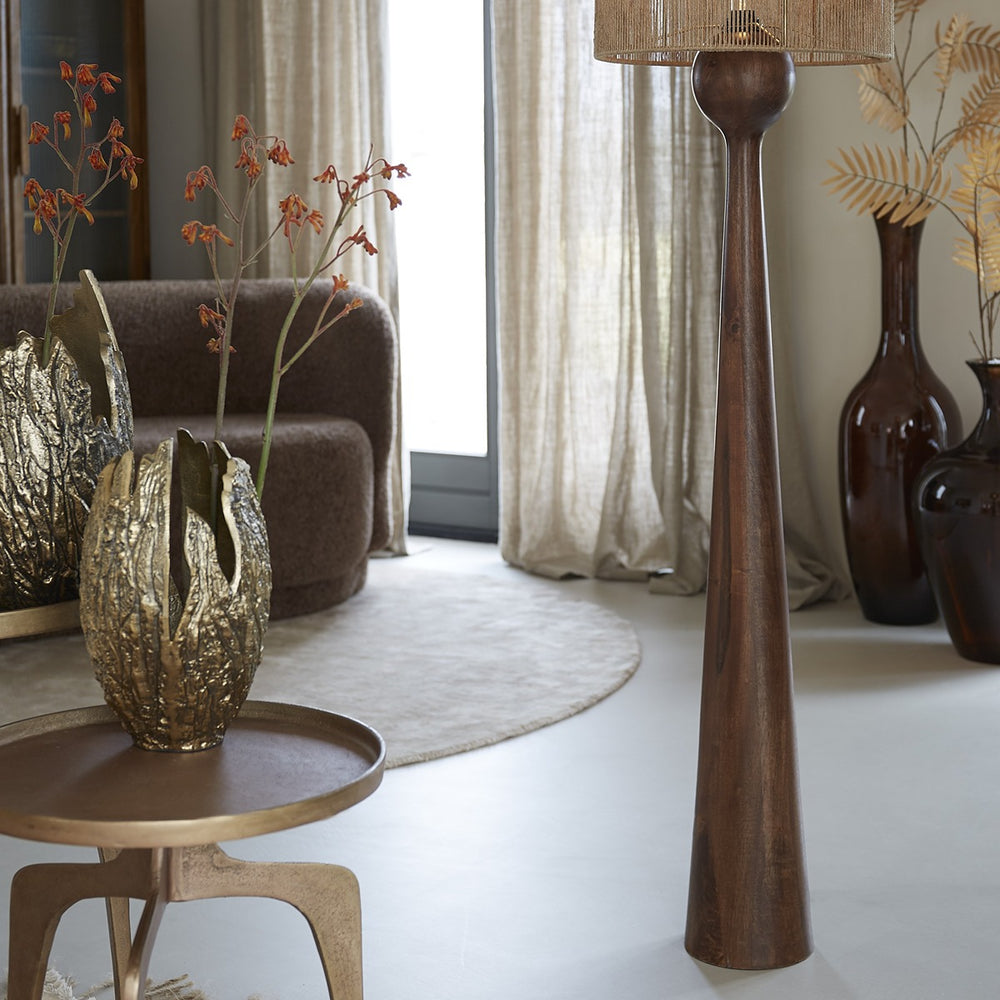 Festina Wooden Floor Lamp - Russet Light & Living 2