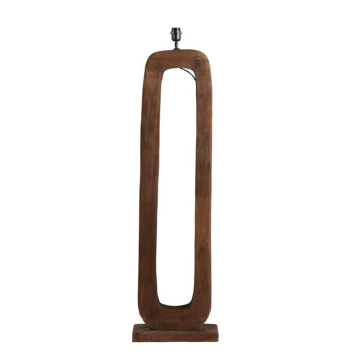 Kelafo Wooden Floor Lamp - Chocolate Brown Light & Living 1