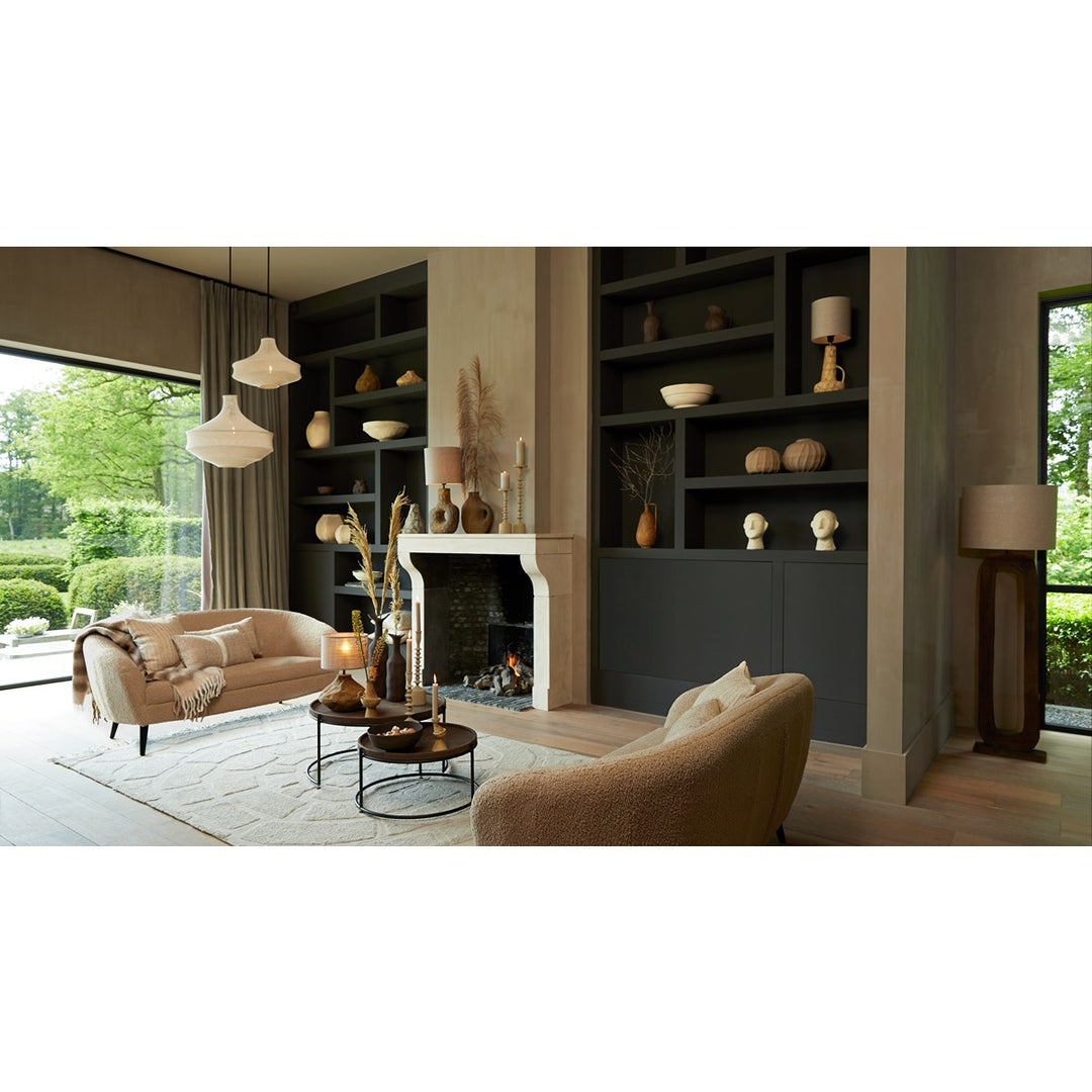 Kelafo Wooden Floor Lamp - Chocolate Brown Light & Living 2