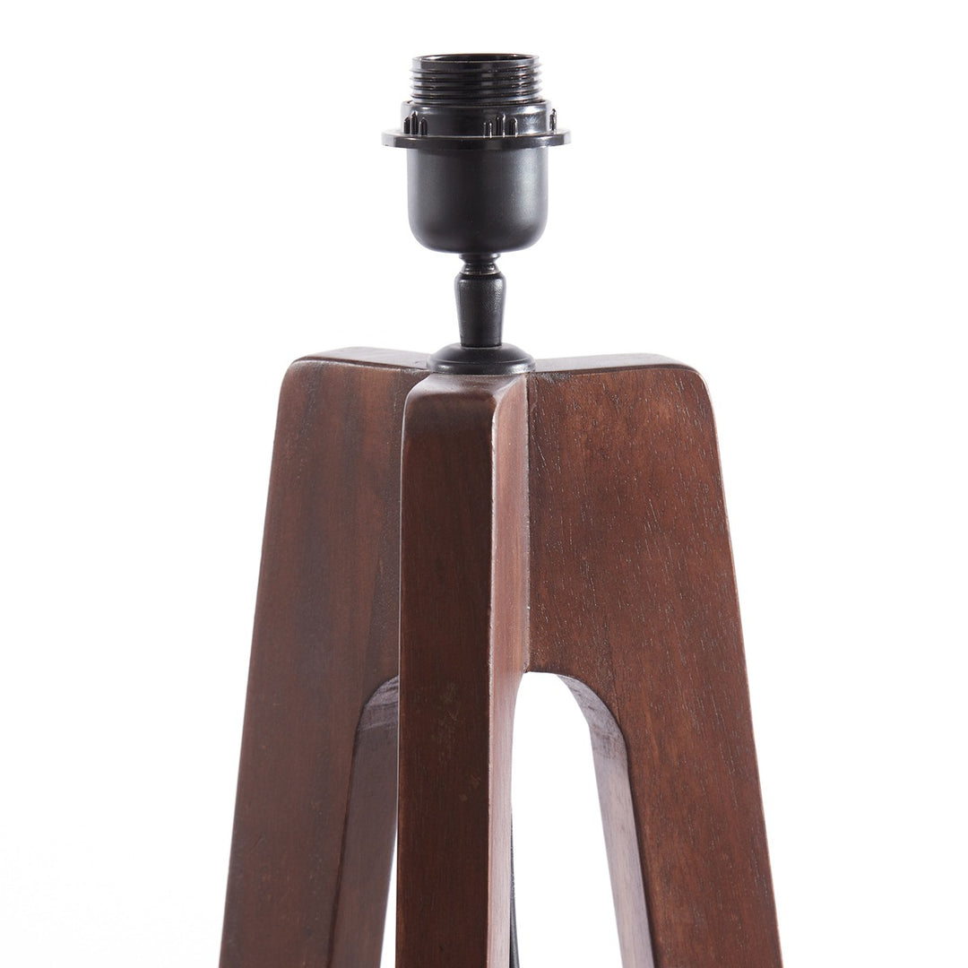 Troina Wooden Floor Lamp - Russet Light & Living 3