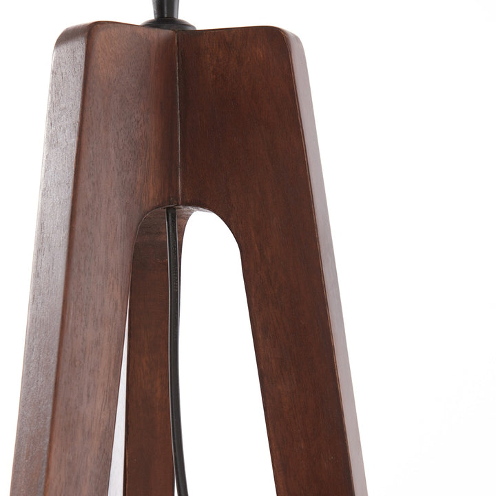 Troina Wooden Floor Lamp - Russet Light & Living 4