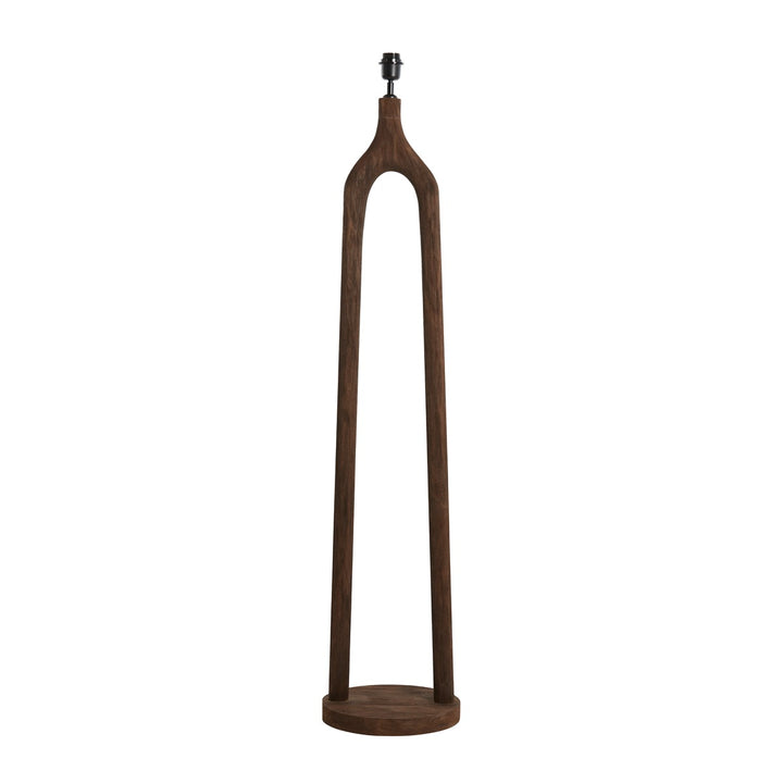 Xitta Wooden Floor Lamp - Dark Brown Light & Living 1