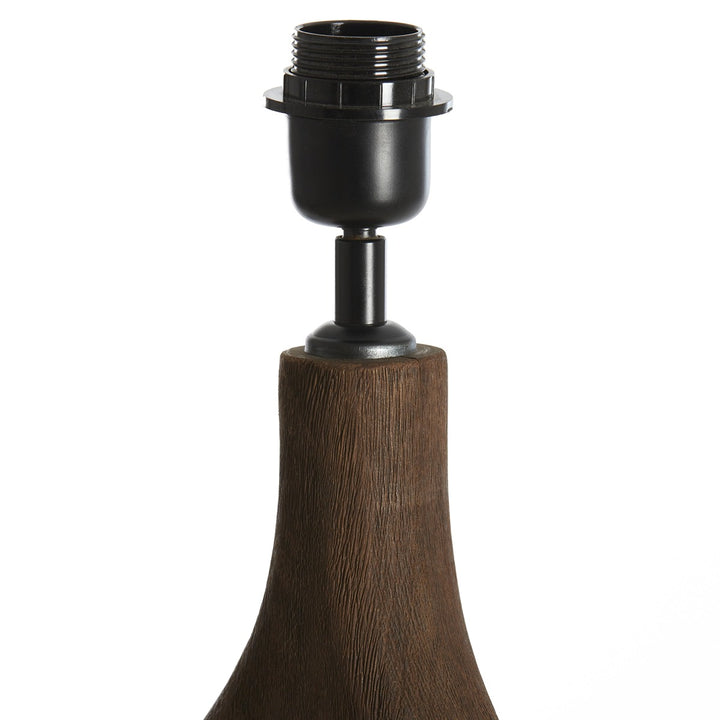 Xitta Wooden Floor Lamp - Dark Brown Light & Living 3