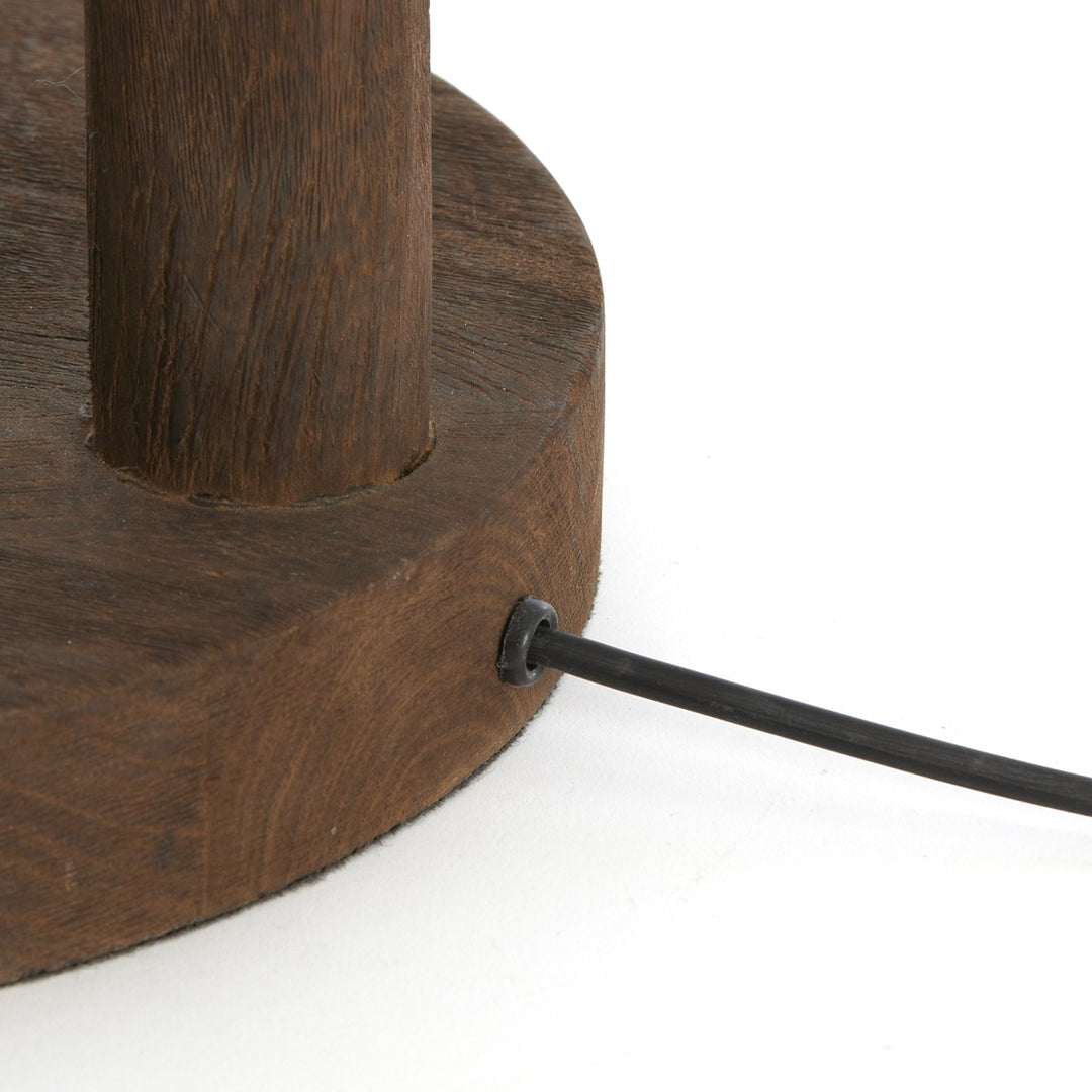 Xitta Wooden Floor Lamp - Dark Brown Light & Living 5