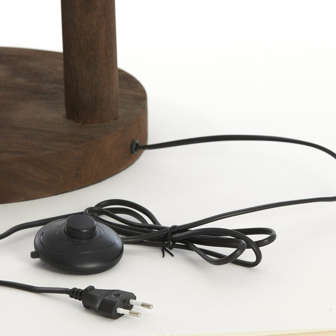 Xitta Wooden Floor Lamp - Dark Brown Light & Living 6