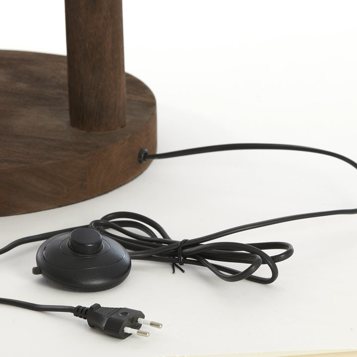 Xitta Wooden Floor Lamp - Dark Brown Light & Living 6