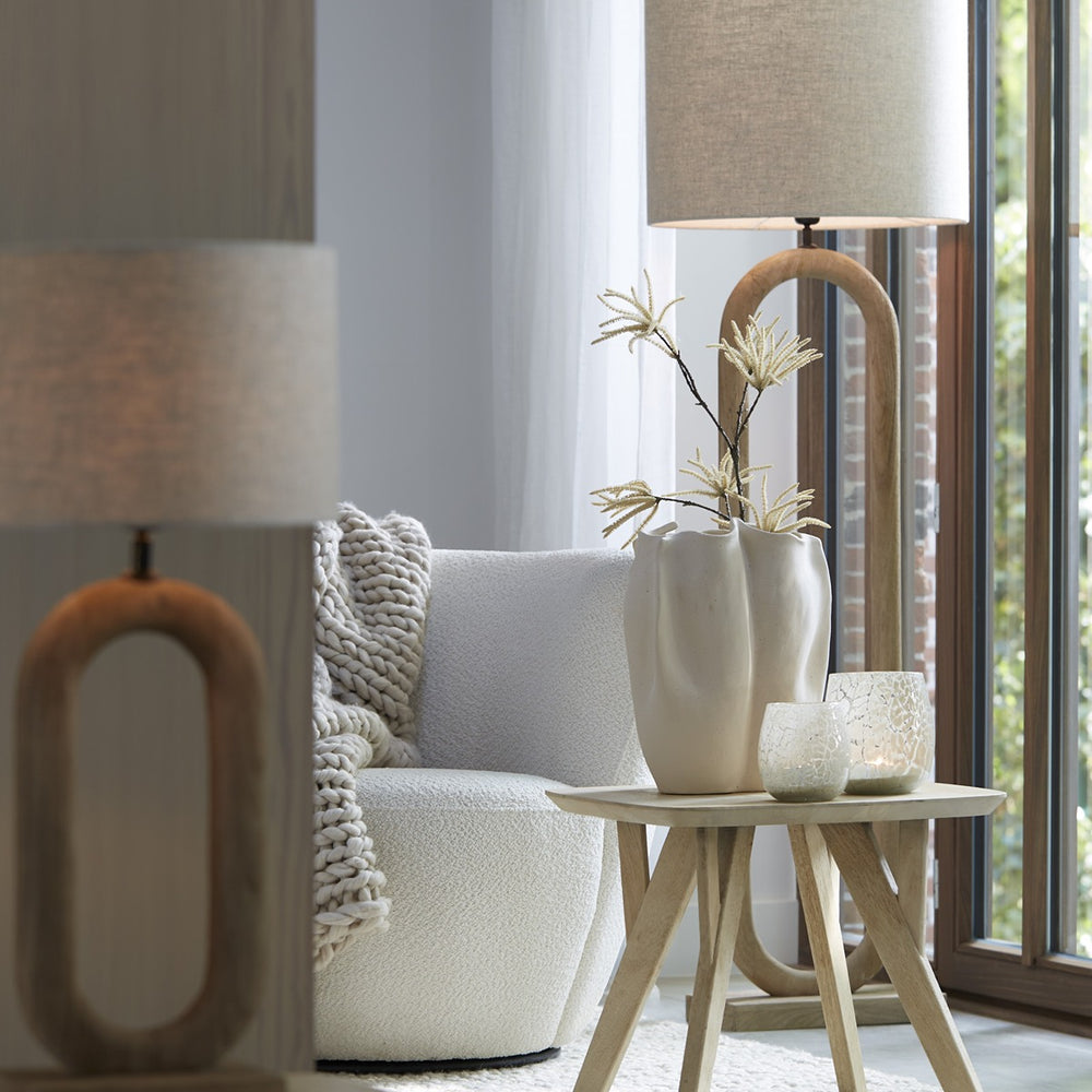 Paceco Wooden Floor Lamp - Natural Light & Living 2