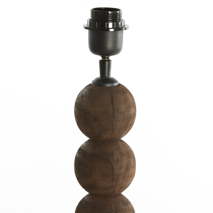 Veglio Wooden Floor Lamp - Dark Brown Light & Living 3