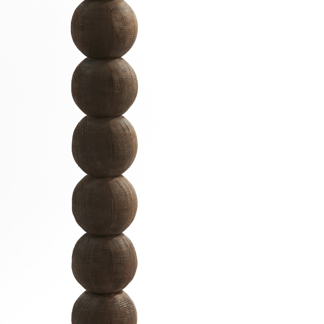 Veglio Wooden Floor Lamp - Dark Brown Light & Living 4