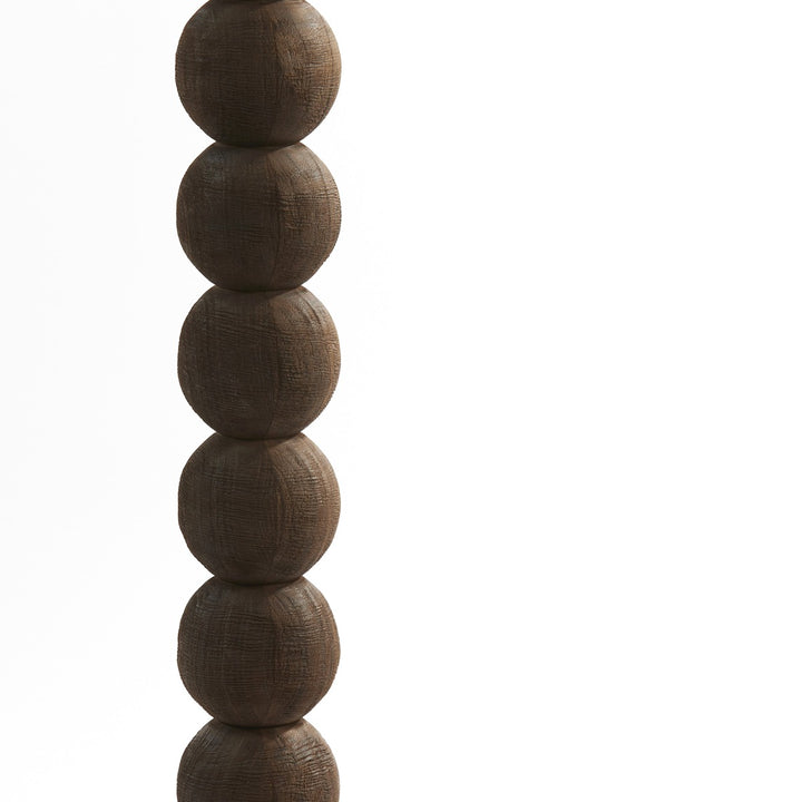 Veglio Wooden Floor Lamp - Dark Brown Light & Living 4