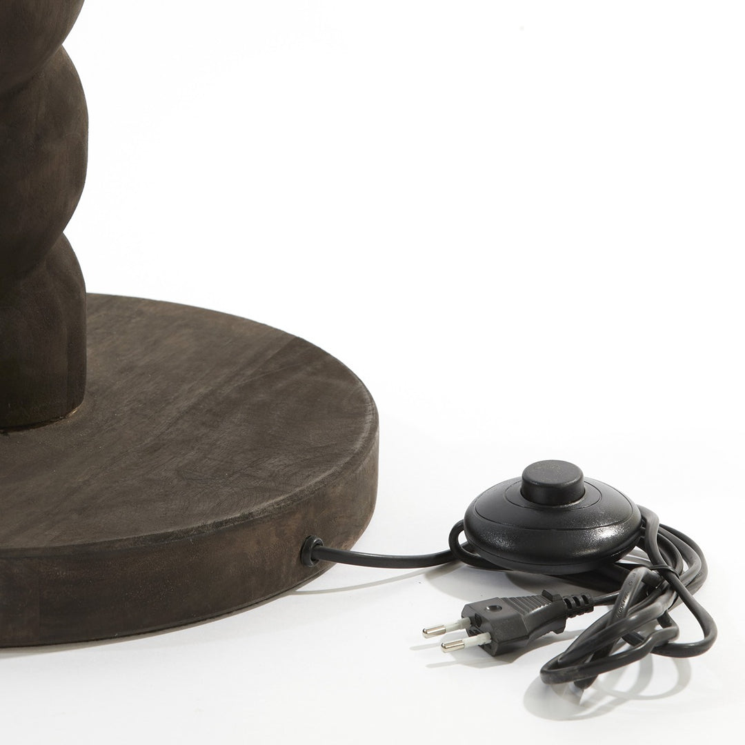 Nanno Wooden Floor Lamp - Grey Brown Light & Living 6