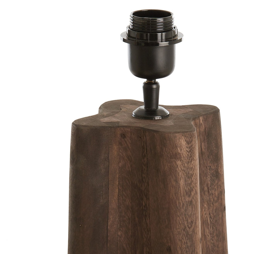 Navelli Wooden Floor Lamp - Grey Brown Light & Living 3