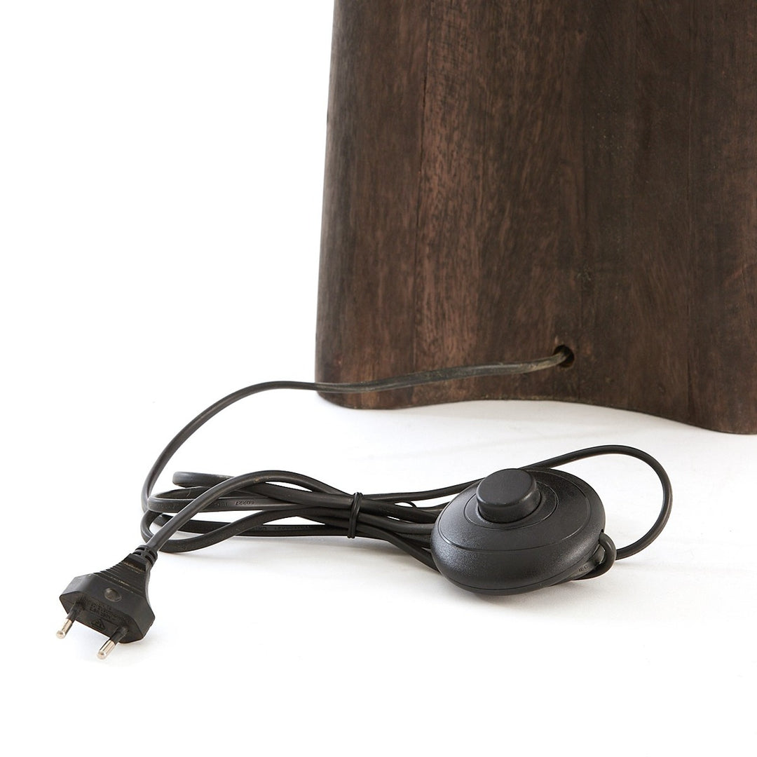 Navelli Wooden Floor Lamp - Grey Brown Light & Living 5