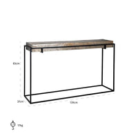 Richmond Calloway Champagne Gold Console Table