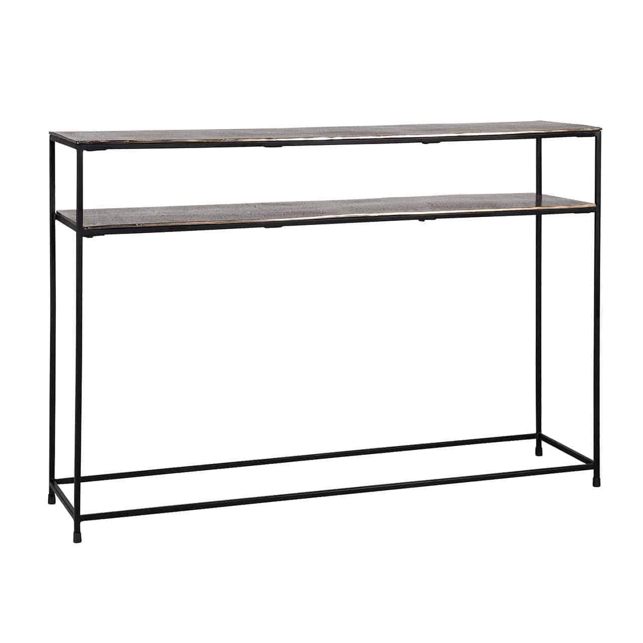 Richmond Chandon Champagne Gold And Black Console Table