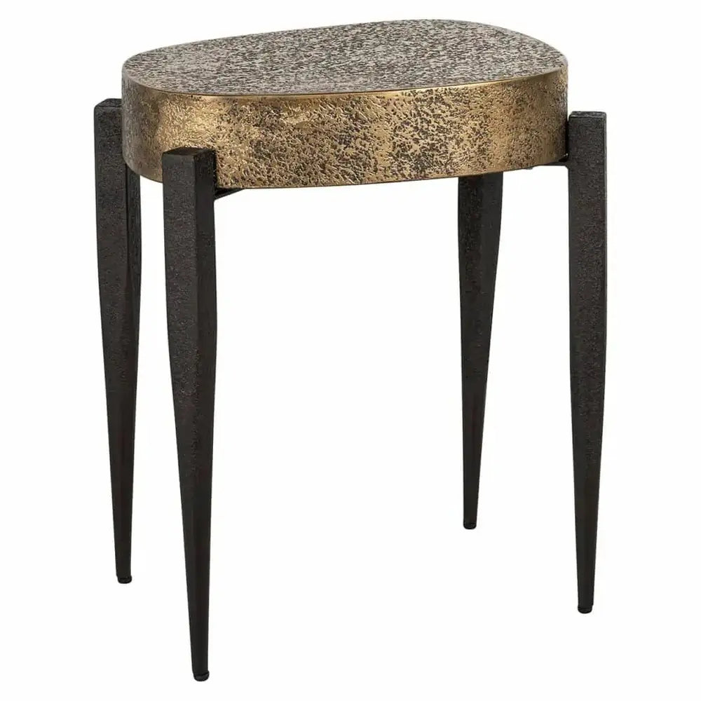 Richmond Interiors Declan Side Table in Gold