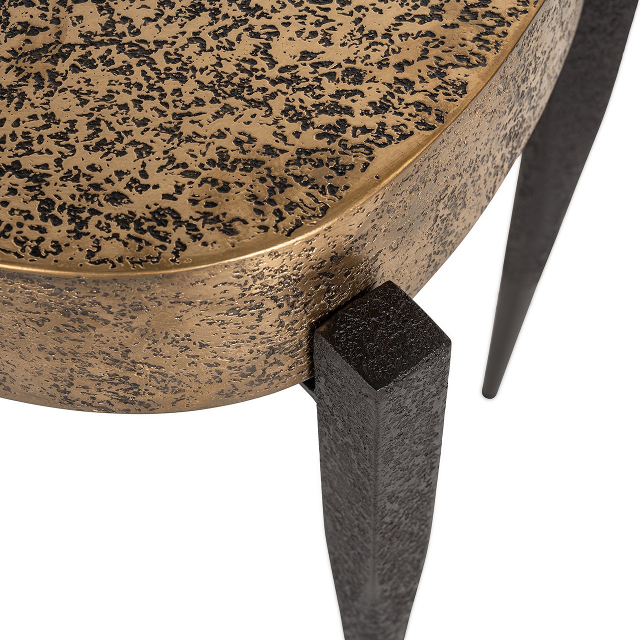 Richmond Interiors Declan Side Table in Gold