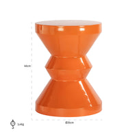 Richmond Interiors Diablo Side Table - Orange