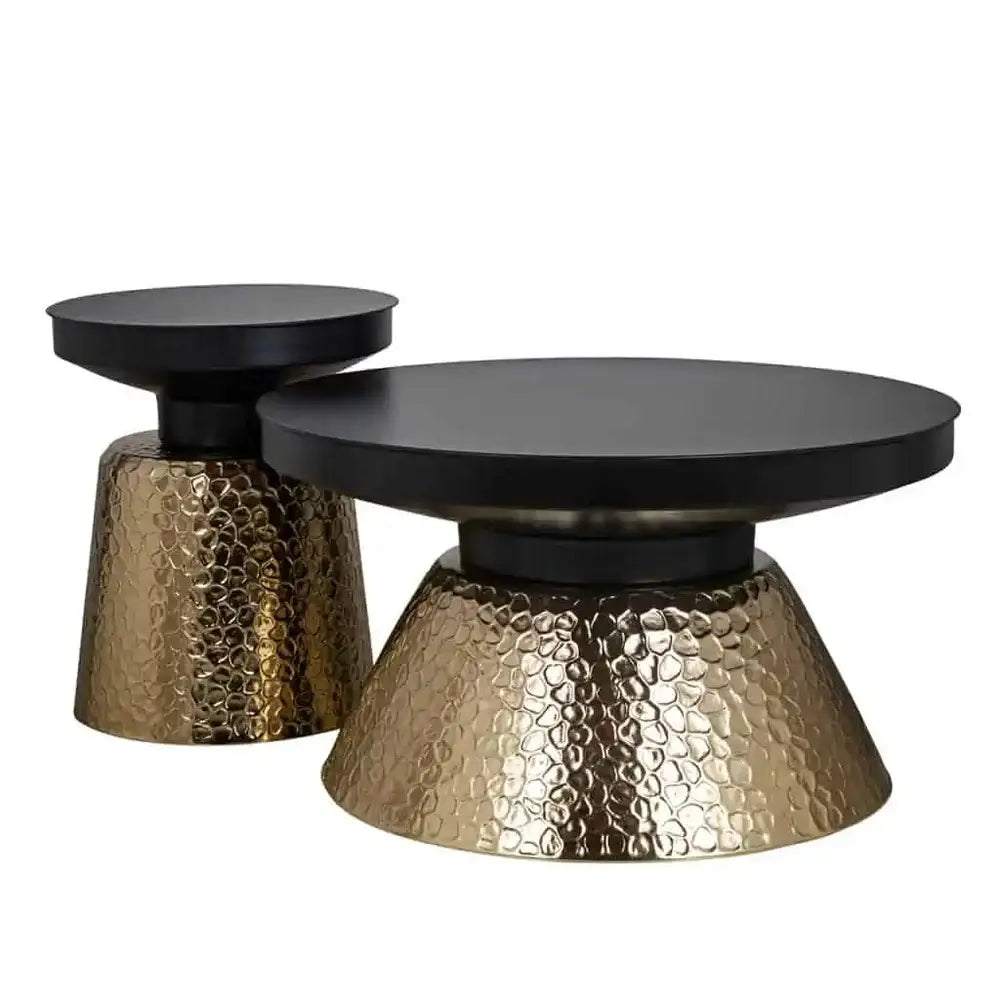 Richmond Interiors Freddie Side Table in Gold