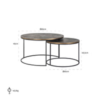 Richmond Tulum Set of 2 Coffee Table