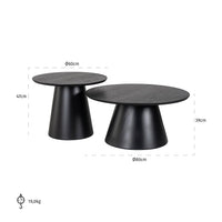 Richmond Jazz Set of 2 Coffee Tables