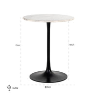 Richmond Interiors Carlten Round Bistro Table - White