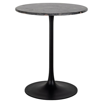 Richmond Interiors Carlten Bistro Marble Table in Black - 65cm