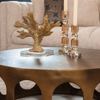 Richmond Interiors Du Pont Brushed Gold Coffee Table