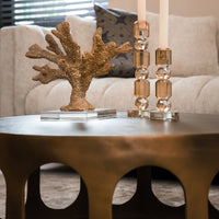 Richmond Interiors Du Pont Brushed Gold Coffee Table