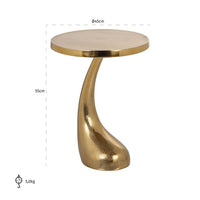 Richmond Interiors Dolphin End Table in Gold