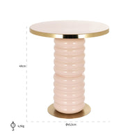 Richmond Interiors Bonsai Pink Side Table