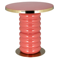 Richmond Interiors Shirin Pink Side Table