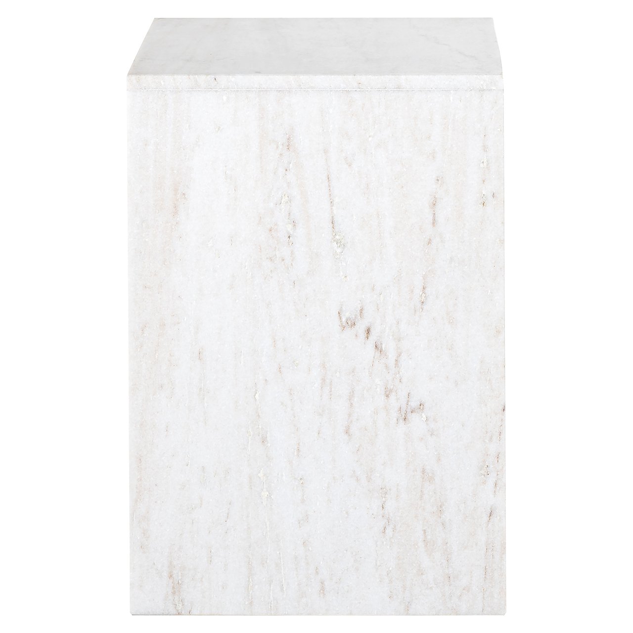 Richmond Interiors Moran Marble End Table in Beige