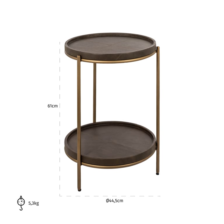 Richmond Interiors Zillon Brown Side Table