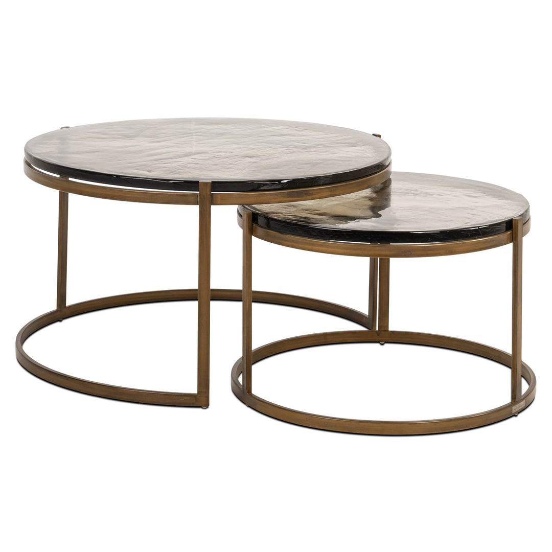 Cleo Set of 2 Coffee Tables - Gold Richmond 1