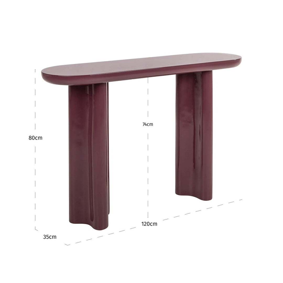 Sunny Console Table - Burgundy Richmond 5