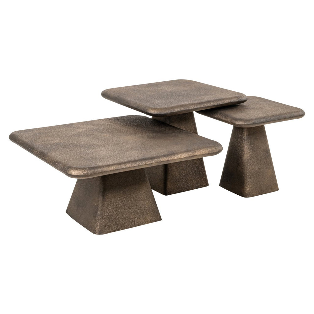 Marlie Set of 3 Coffee Tables - Gold Richmond 2