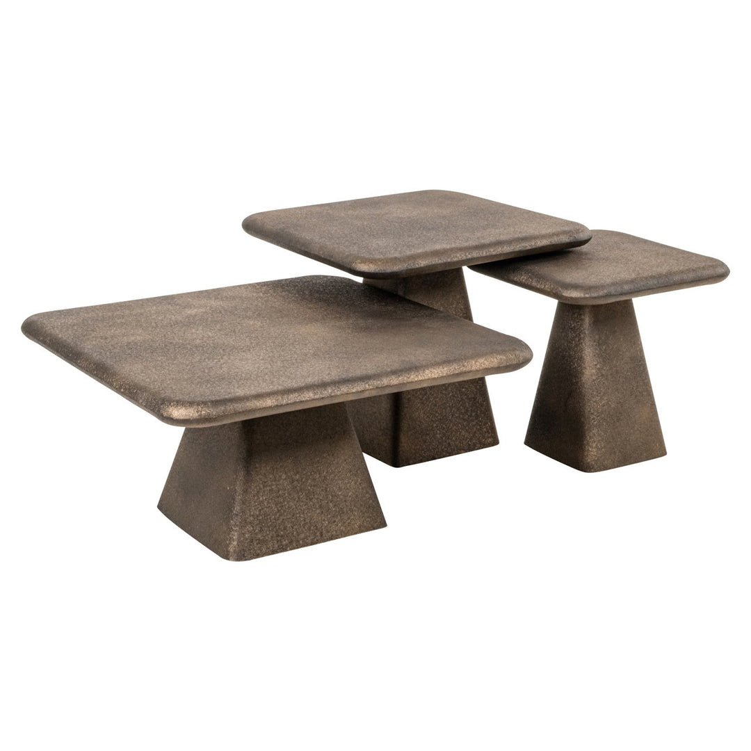 Marlie Set of 3 Coffee Tables - Gold Richmond 2