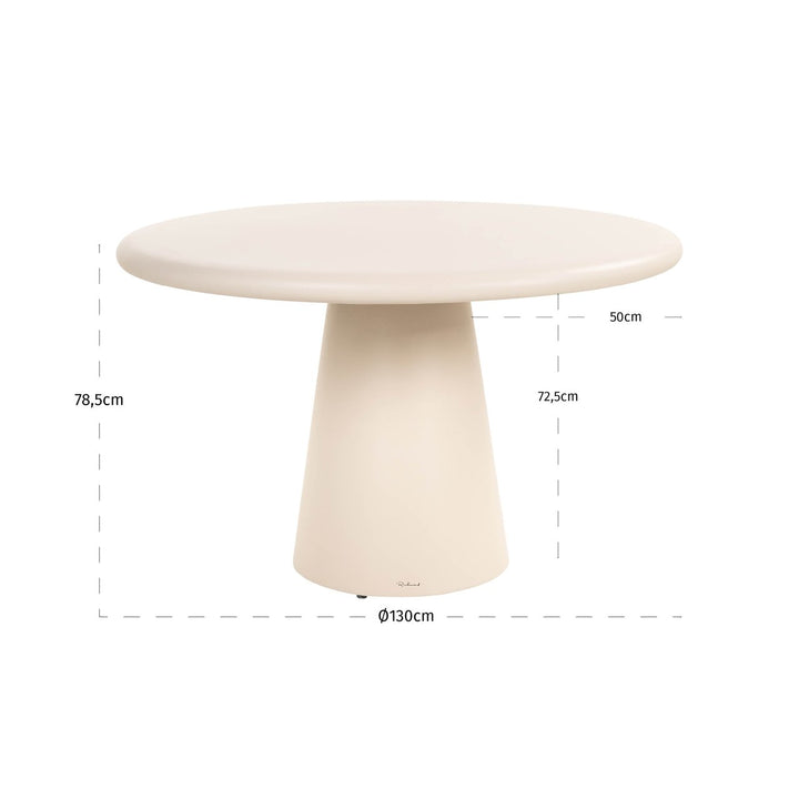 Urban Bloomstone Outdoor Dining Table 130cm - Sandstone Richmond 4