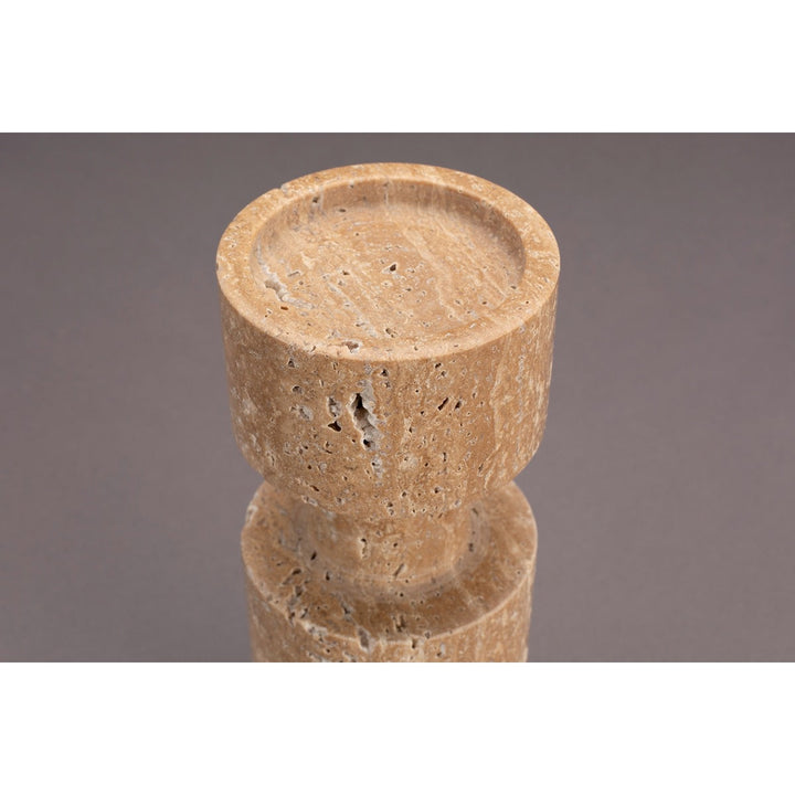 Paros Marble Candle Holder - Travertine Dutchbone 3