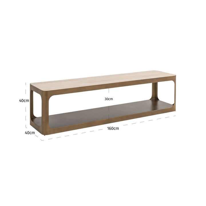 Claridge Media Unit 160x40cm - Sand Richmond 8