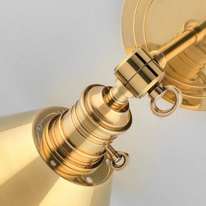 Garden City 1 Light Wall Sconce - Aged Brass Hudson Valley Lighting 2