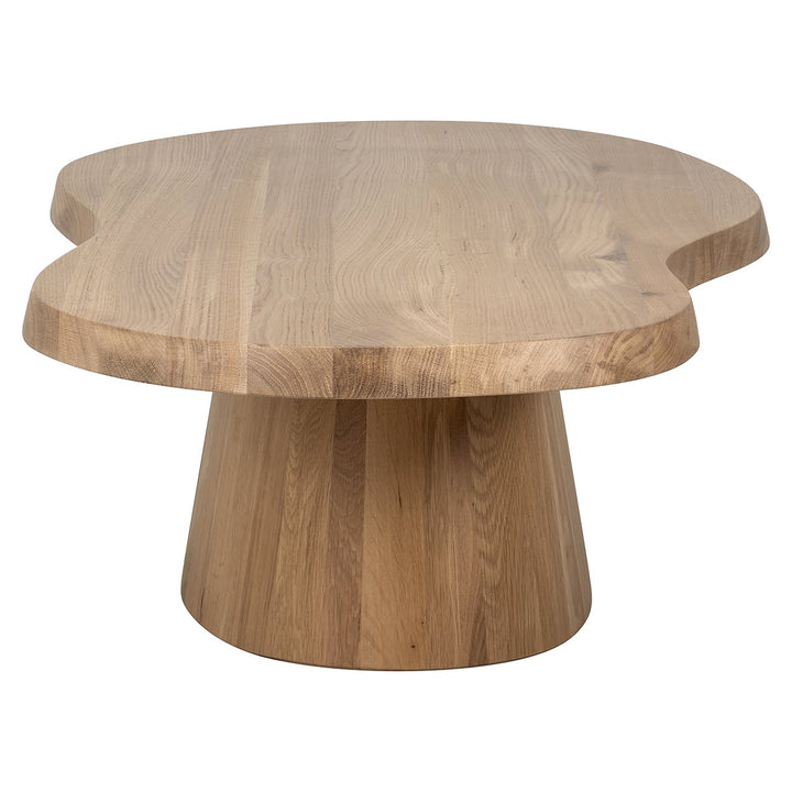 Riva Wooden Oval Coffee Table - Natural Oak Richmond 3